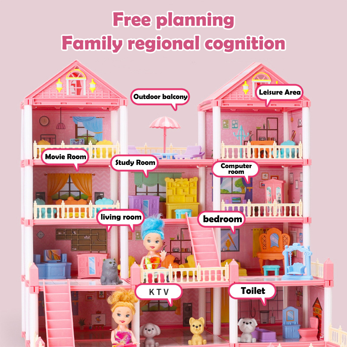 Girl Doll House Toy 3d Assembl - Philodendron Pink Princess review and price