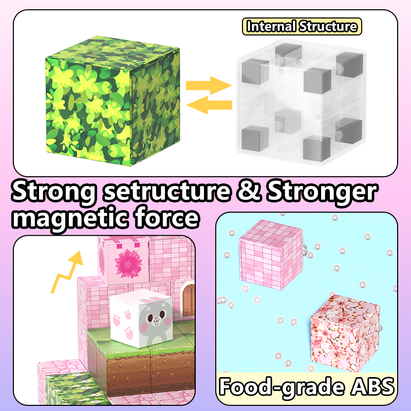 Magnetic Building Blocks Pink  - Philodendron Pink Princess review and price