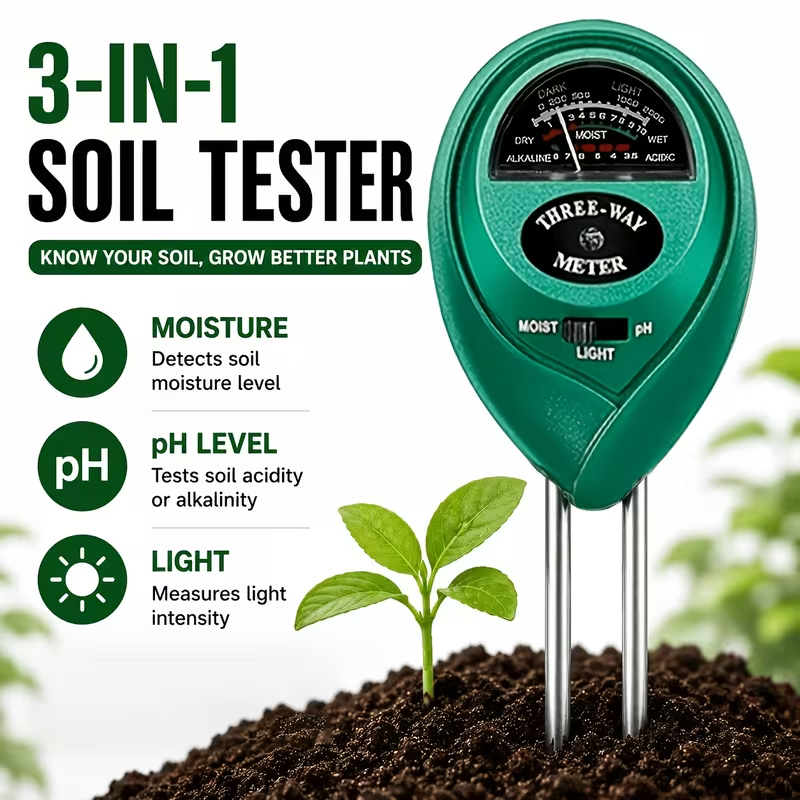 3-in-1 Soil Tester (Moisture,  - Plant Parent Tools review and price